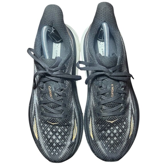 Hoka Clifton 9 Black/Orange Running Sneakers Women's Shoe Size 9B, 1127896 BCPPR - Picture 8 of 10